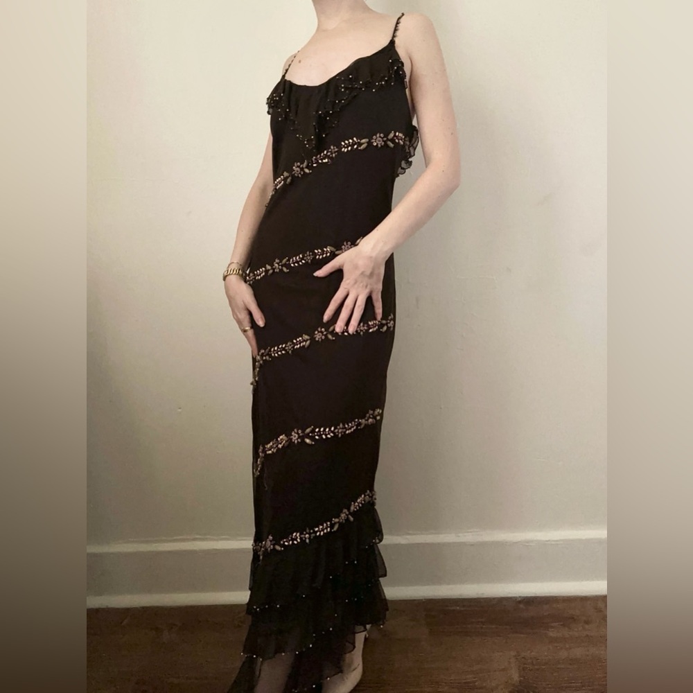 Vintage Y2K Seashell Asymmetrical Mermaid Dress - Picture 4 of 5